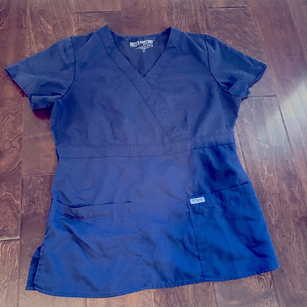 Navy Blue Grey’s Anatomy scrub top!